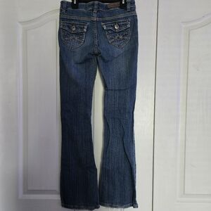 Mudd Women's Dark Blue Flare Jeans